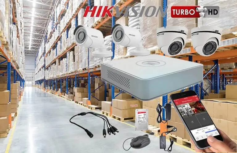 camaras cctv en almacén